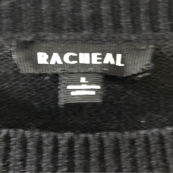 Rachael Sequin Sleeve Sweater Sz L - Picture 4 of 6